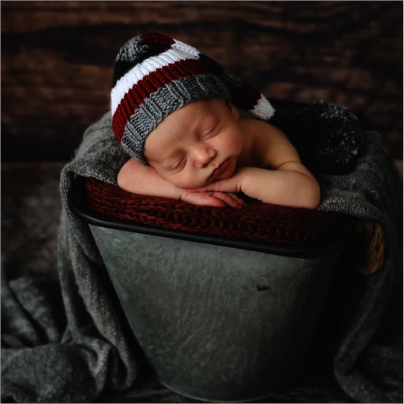 Baby Clothing Model - Bebek uzun kuyruk şapka bebek fotoğraf