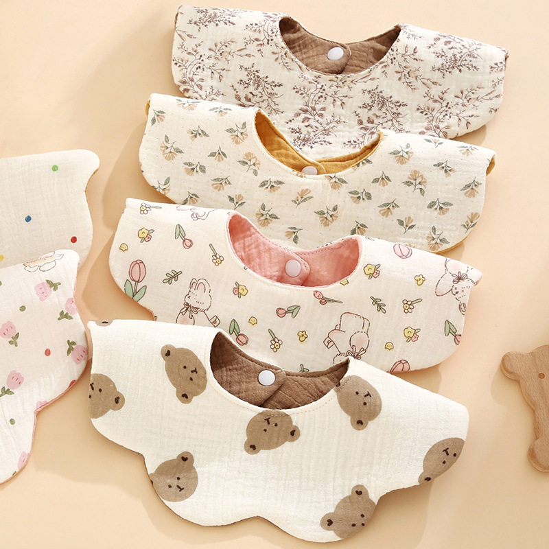 Printed Bibs Pack - 1'li Paket Yenidoğan Önlükleri, Sevimli Baskılı