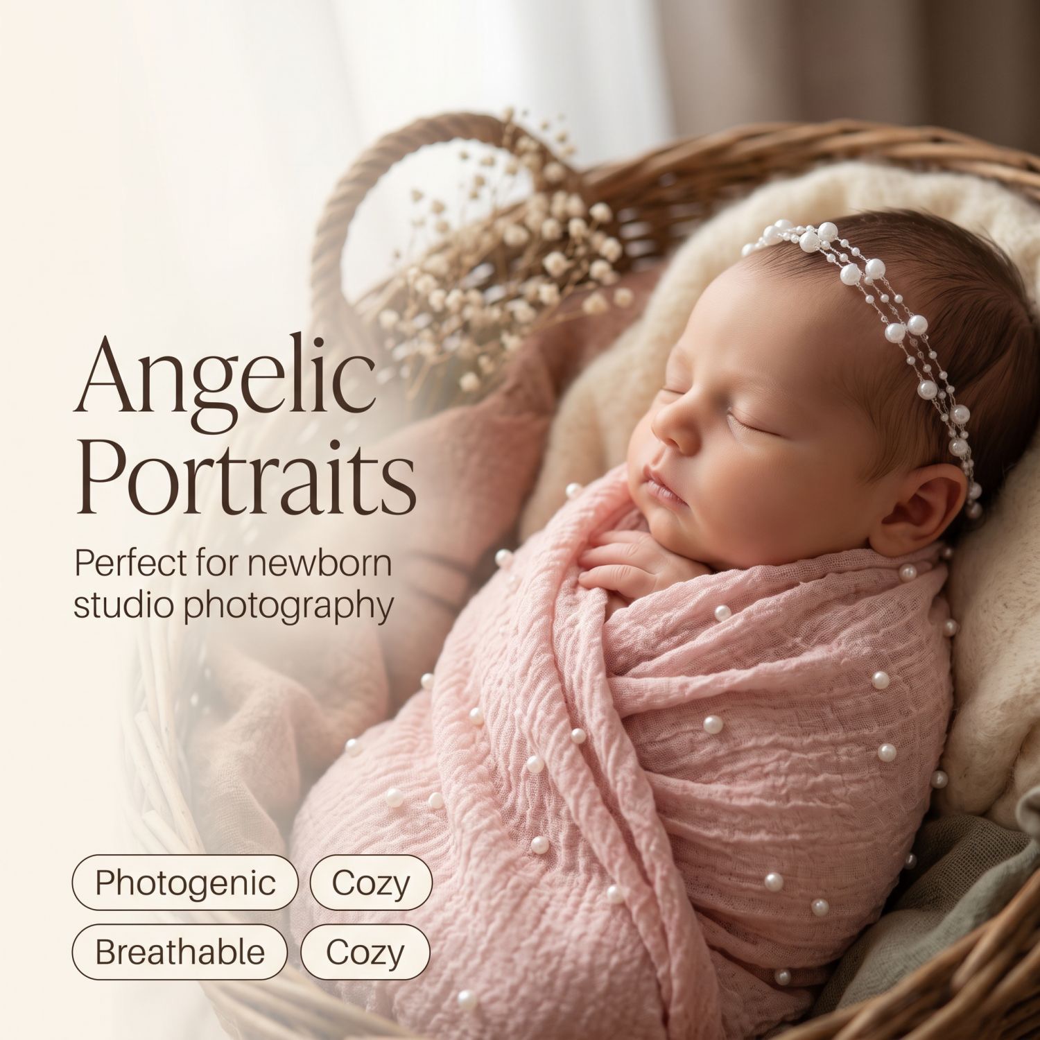 Baby Clothing Us - Yeni çocuk fotoğrafçılığı için incilerle süslenmiş