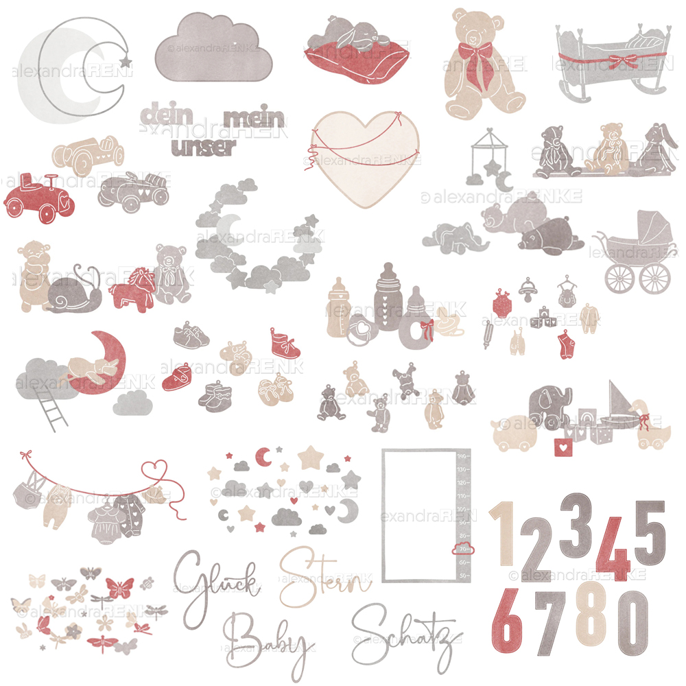 Baby Clothing Model - Piggy Craft metal kesme kalıpları kesme