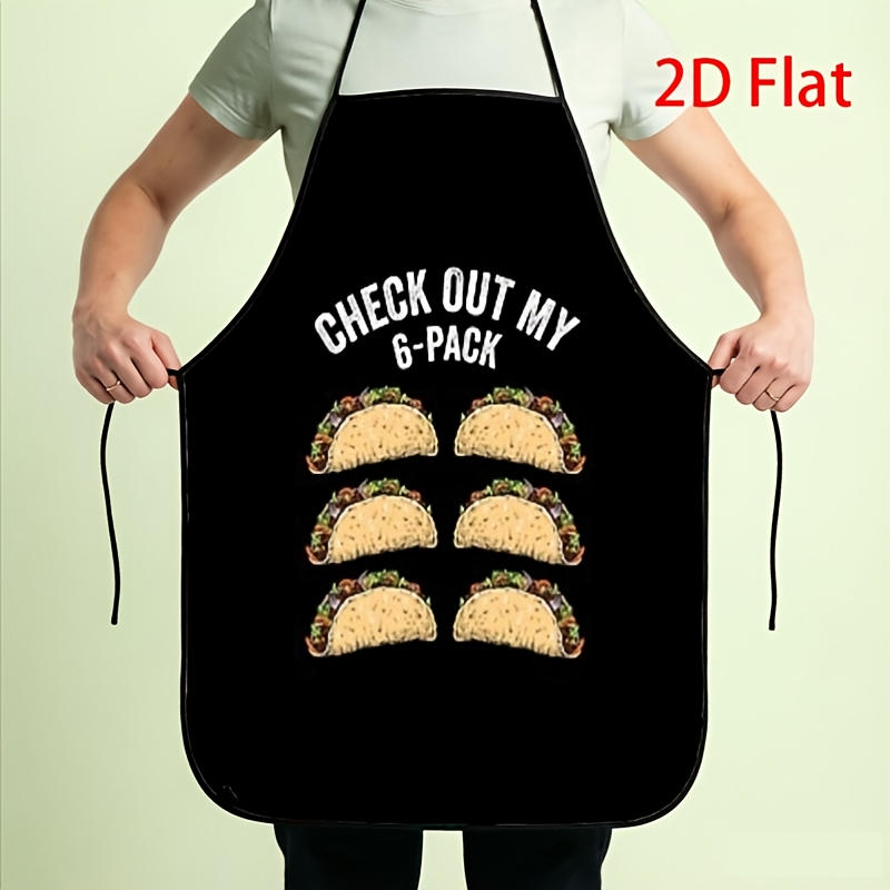 Printed Bibs Pack - Komik Taco Önlüğü, 6'lı Paket Şaka