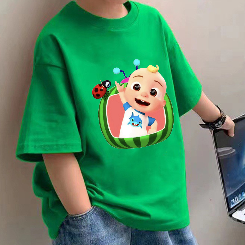 Baby Clothing Us - Cocomelons Bebek T-Shirt Anime Pamuk Kısa