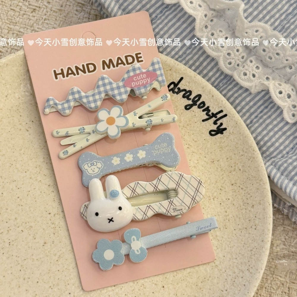 Baby Clothing Model - 5 adet Miffy saç tokası sevimli