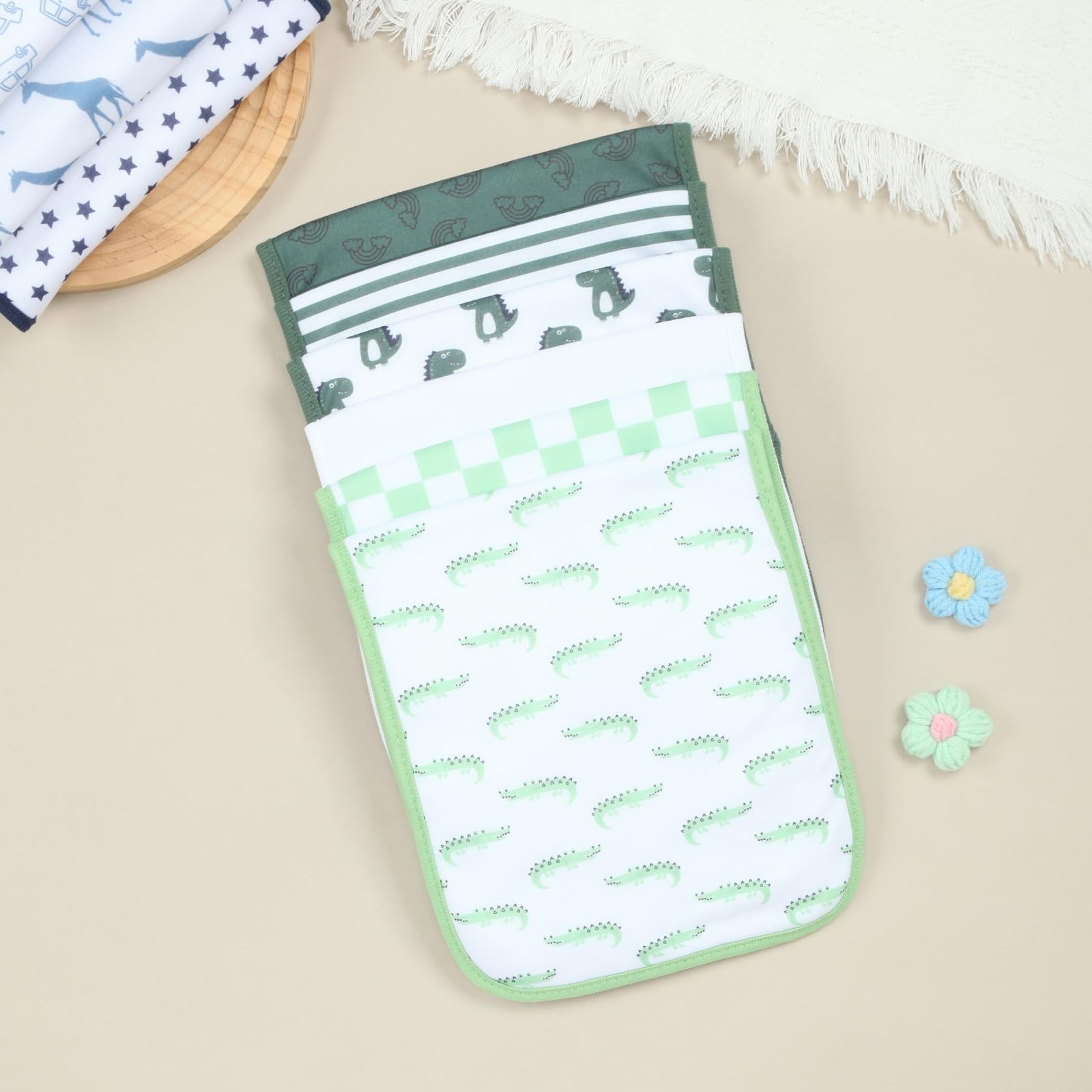 Benoxine 8'li Paket Organik Pa - Printed Bibs Pack incelemesi ve fiyatı